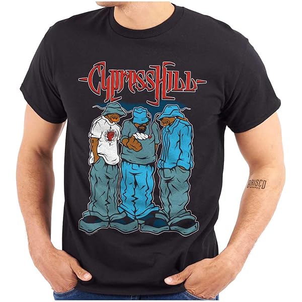 Amazon.com: Cypress Hill Men's Blunted Black T-Shirt Small Black